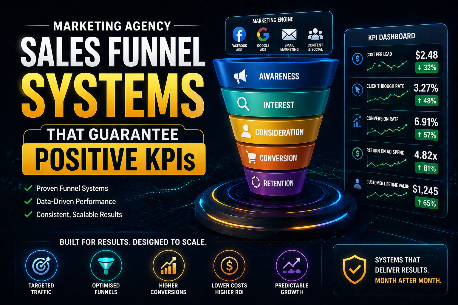 Marketing Agency Sales Funnel Systems That Get Positive KPIs