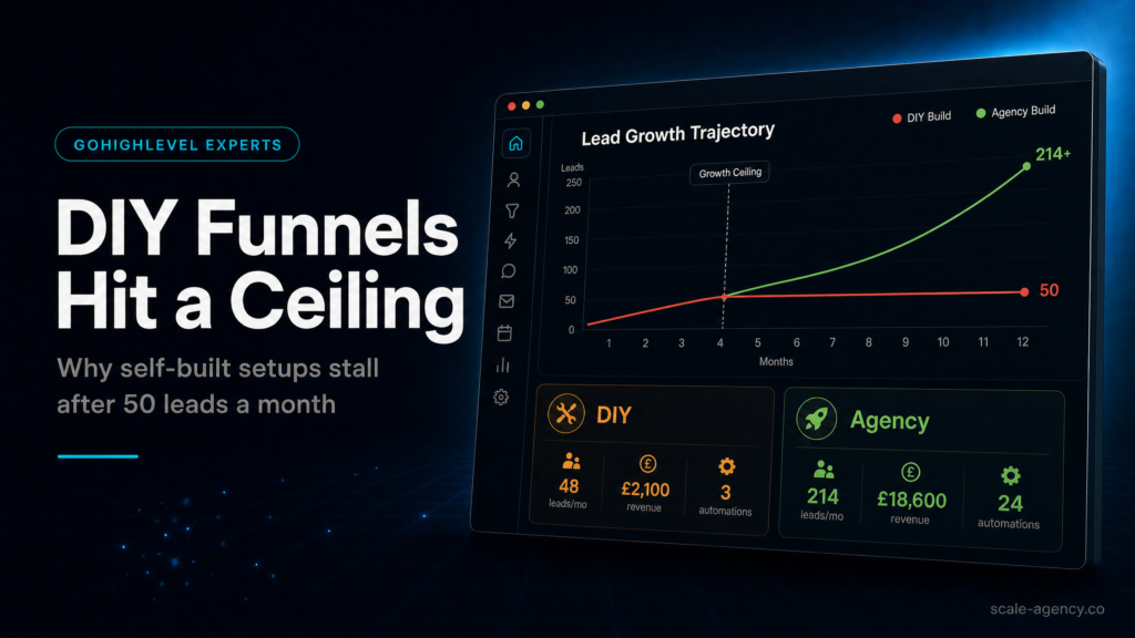 GoHighLevel Agency Setup: Why DIY Funnels Hit a Ceiling After 50 Leads