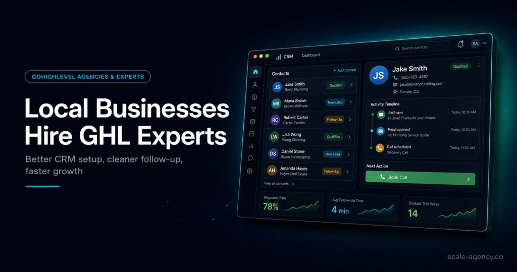 Local Business GoHighLevel Experts: CRM Systems