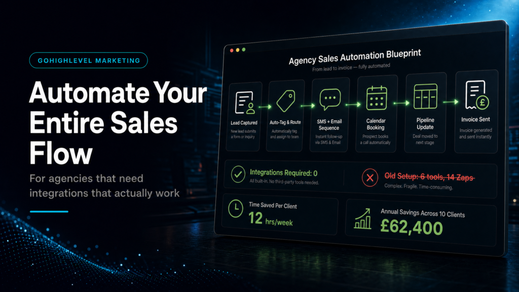 Go High Level Automation For Agencies: Sales Flow