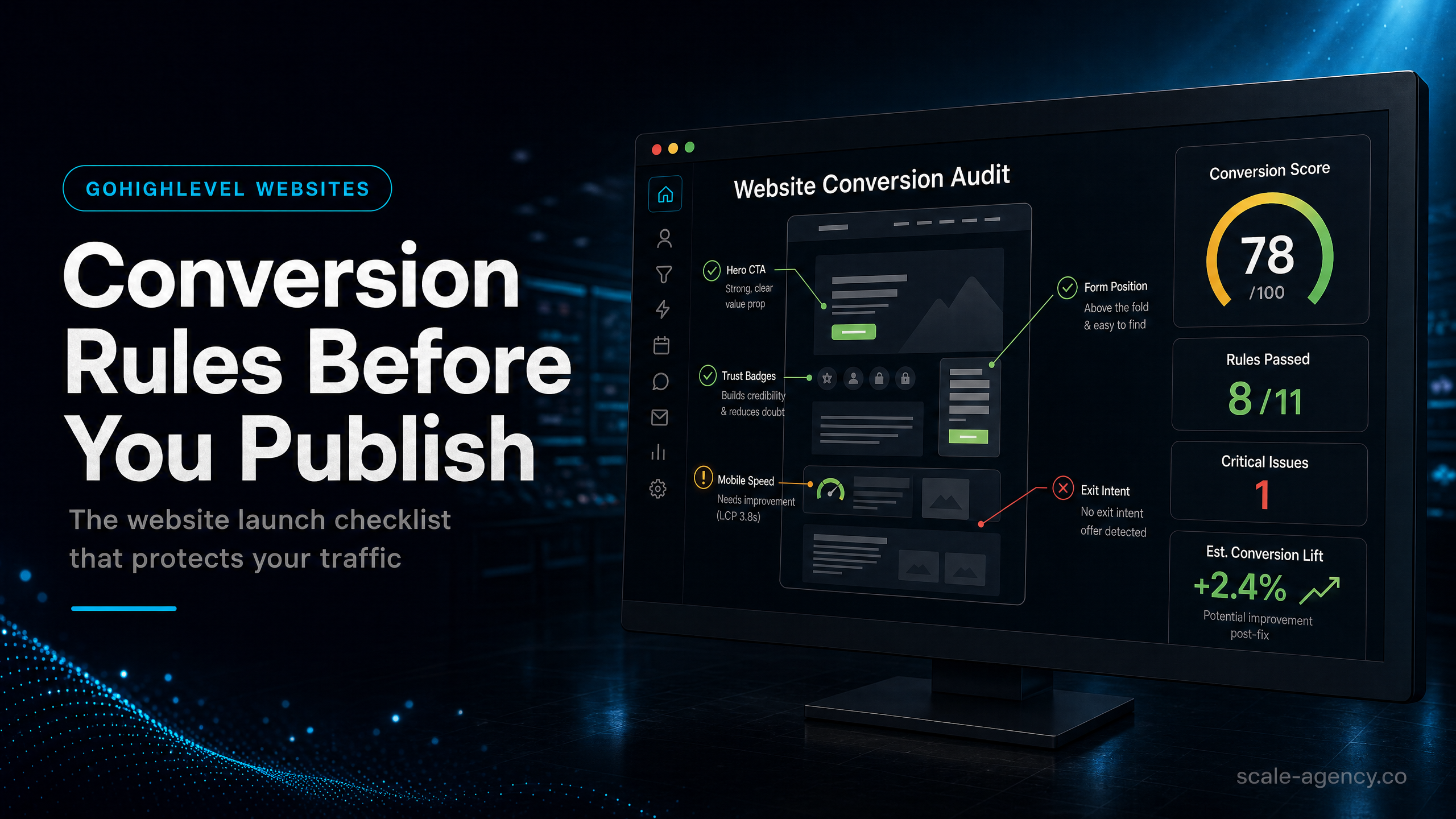 GoHighLevel Website Builder Conversion Rules