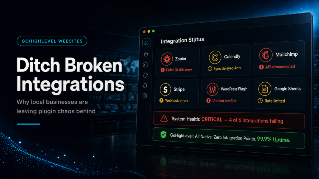 GoHighLevel Website vs Broken Integrations
