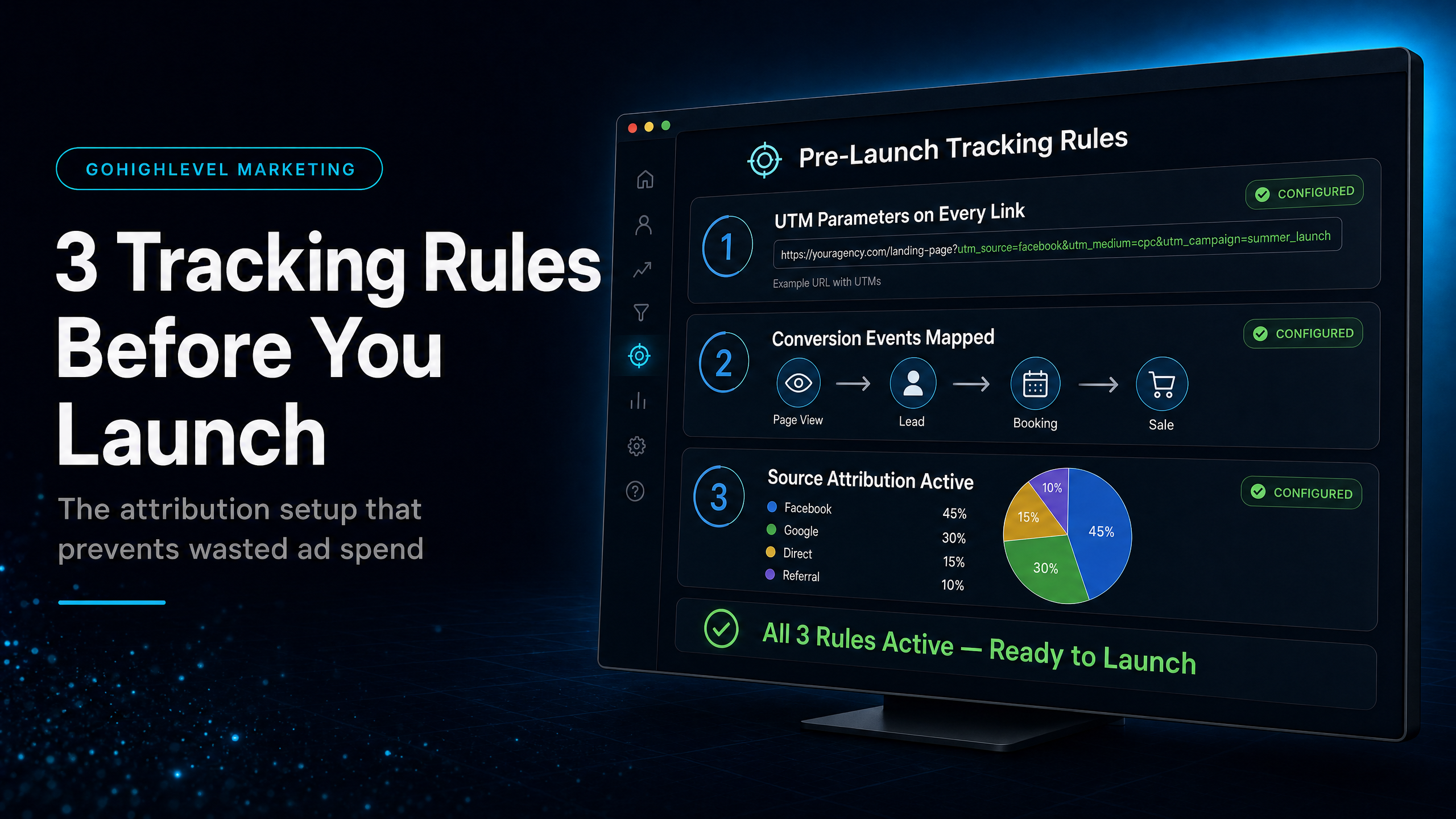 Go High Level Funnels: 3 Tracking Rules to Set Before You Launch