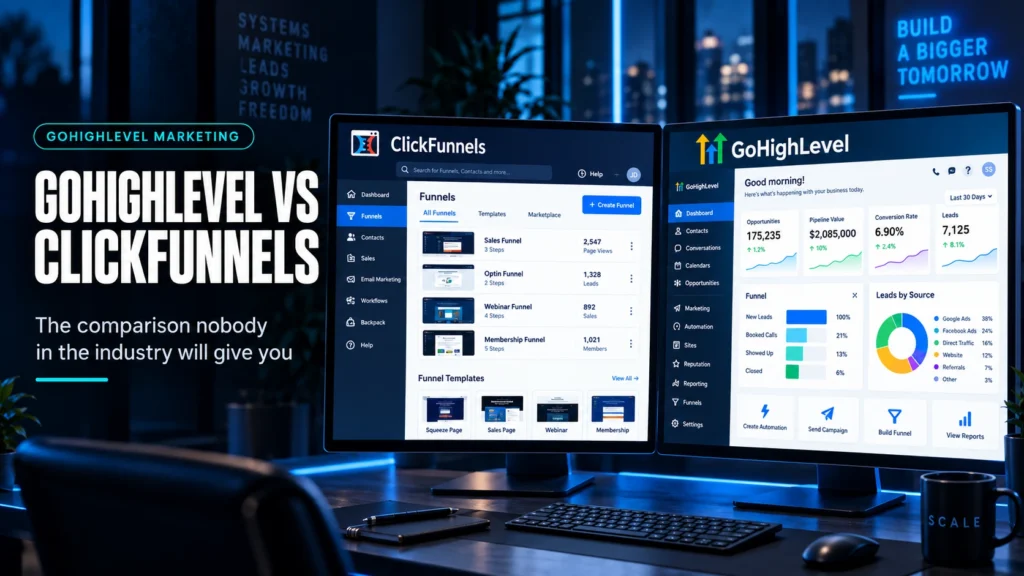 GoHighLevel vs ClickFunnels: Which Fits Your Business?